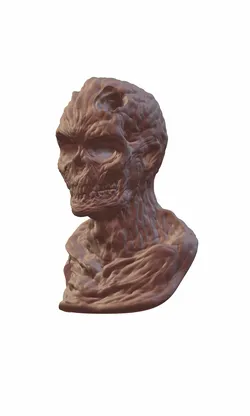 Low and Hi REZ ZOMBIE HEAD