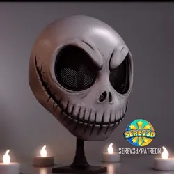 Mask-Jack Skellington Nightmare Before Christmas-SEREV3d
