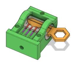 Sectioned lock transparent wall