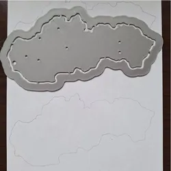Slepa mapa Slovenska - "Blind" map of Slovakia