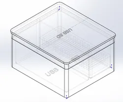 USB stick and SD card storage box