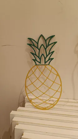 Vegetables outlines decoration bicolor