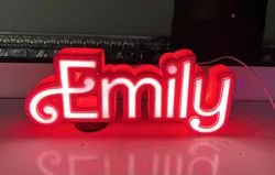 Emily Name Retro Doll Sign