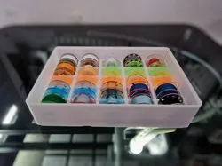 Gridfinity stackable sewing bobbin bin