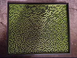 Maze 54x44 square cells, center start