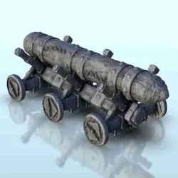 Other STL Descărcare - Berbec din lemn cu șase roți 1 - miniaturi warhammer teren - Hartolia Miniatures