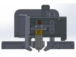 Platine support Biqu H2 pour chariot ender3