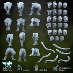 Ratfolk Legs & Heads Modern / Cyberpunk Conversion Kit