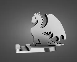 The phone stand in the form of a dragon