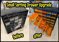 Upcycled Small Parts Organizer - New Drawers and Inserts
