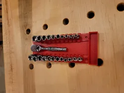 Wall Mount Socket rail 1/4" Metric & SAE