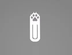 Cat Paw Bookmark With Nails