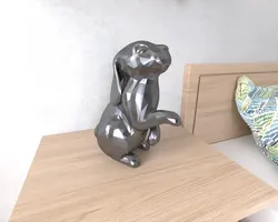 Digital Art STL Descărcare - Iepuraș Iepuraș Lowpoly Low poly - RandomThings