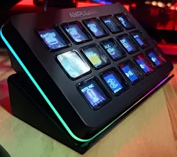 Fifine D6 Stream Controller and Elgato Stream Deck stand