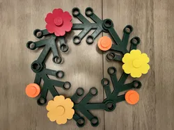 Flower with stud for Lego wreath