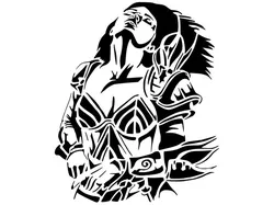 Girl stencil 79