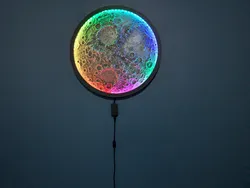 Illuminated moon wall lamp - Remix