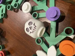 Lego wreath Halloween skull