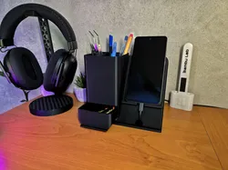 phone charging station with organizer