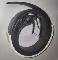 Wall mounted belt holder