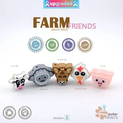 Farm Friends Multi-Pack - Fidget Keychain [Private Use Only]