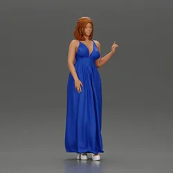 fashionable girl standing and posing in a robe and heels