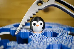 Glacier Gauntlet: Milo's Challenge, a printable game! no supports, built-in springs