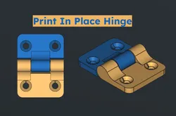 Print in place hinge
