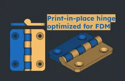 Print-in-place hinge optimized for FDM – Various Sizes