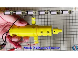 Stack N20 geared motor (Increase speed without decreasing torque, world first-time try)