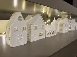 Christmas Town, Simple hollow Buildings