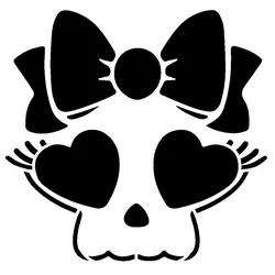 Gratis Digital Art STL indir - Meisje Schedel sjabloon - SMT_M 🦊