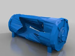 Gratis Props & Terrain STL indir - vernietigde tank - necromunda - terrein - SMT_M 🦊