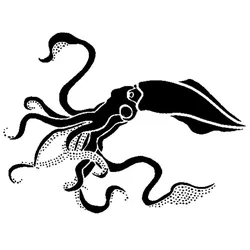 gratuită de Digital Art STL Descărcare - Stencil de calmar - SMT_M 🦊