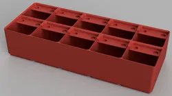 Gridfinity bin with labels 2x5x6