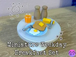 Miniature Weekday Breakfast Set