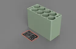 Modular Battery Pack Holder x8 AA/18650 - Pacco modulare x8 batterie AA/18650