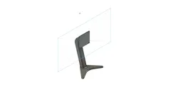 Monitor Stand 3-part with cable management clips