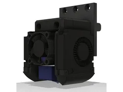 NoName V6 Hotend Holder for 4010 radial fans