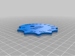Radius Gauge with 10mm hole