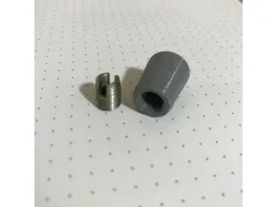 Small Simple Drawer Knob / Handle Threaded w/ Metal Insert