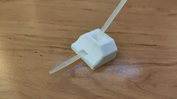 Wire harness holder with zip tie lead