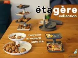 Etagere Collection - Parametric étagères / Serving Stands. Modular Etagere / Serving Stand