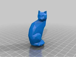 Low Poly Extruder Cat
