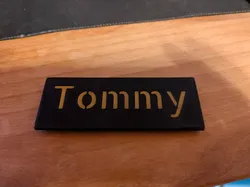 Magnetic Name Tag(Default name:Tommy)