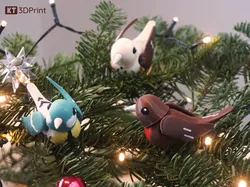 Tiny tweeter - Cute, poseable bird. Easy print