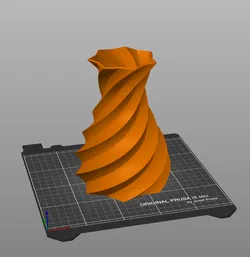 Vase twisted design