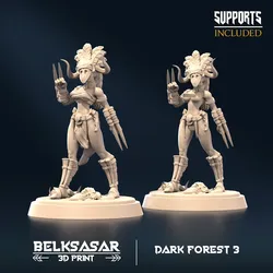 Characters & Creatures STL indir - Forest Ripper B Naakt en Normaal - Belksasar 3DPrint