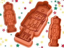 Christmas Nutcracker Cookie Cutter and Stamp! Big cookie cutter