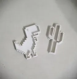Chrome Dino Cookie Cutter
